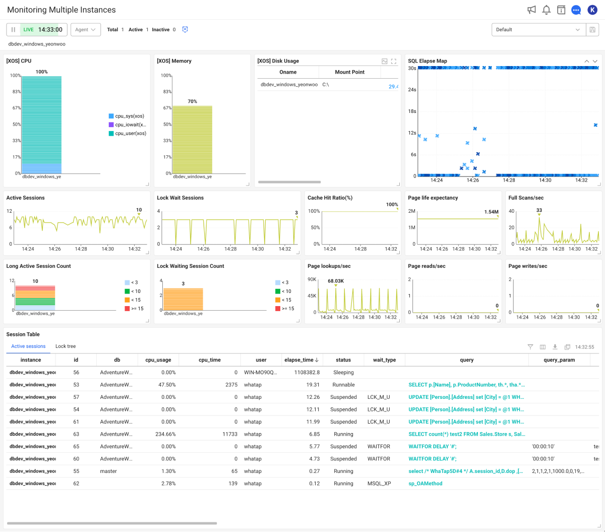 Monitoring Multiple Instances