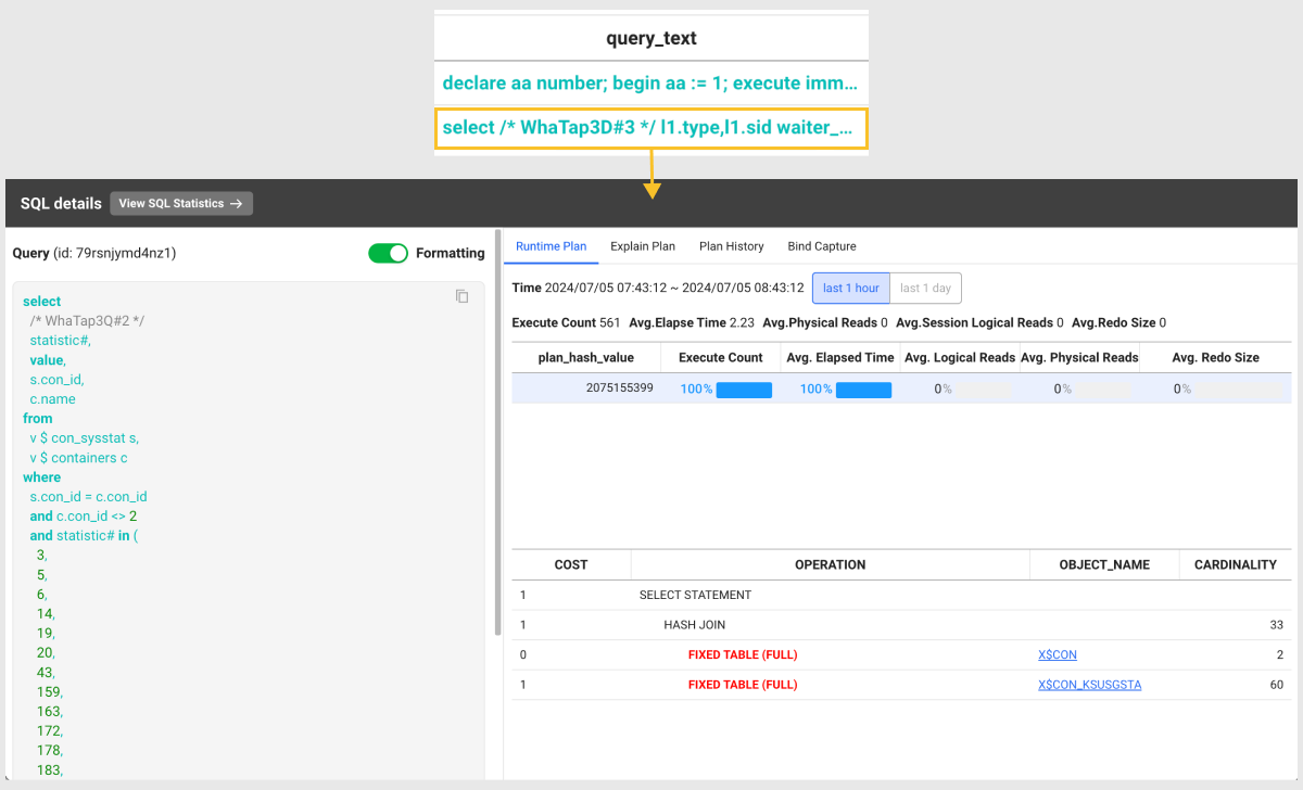 SQL details