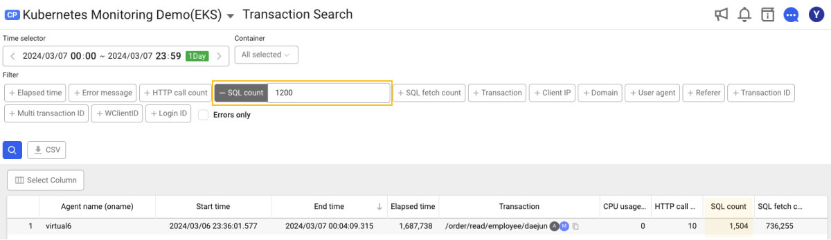 SQL count