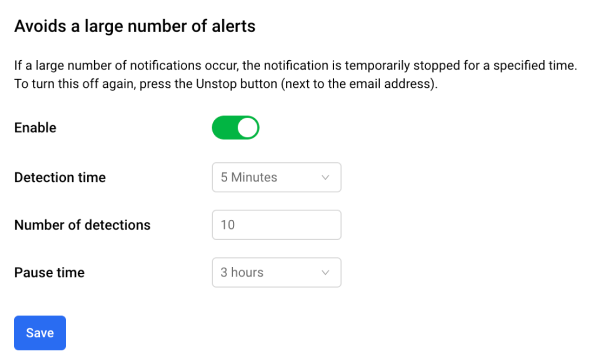 Avoids mass notifications