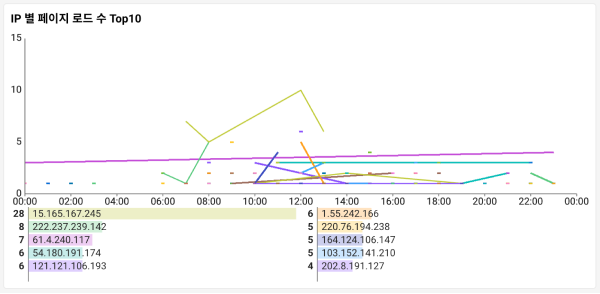 IP 로드 수 Top10