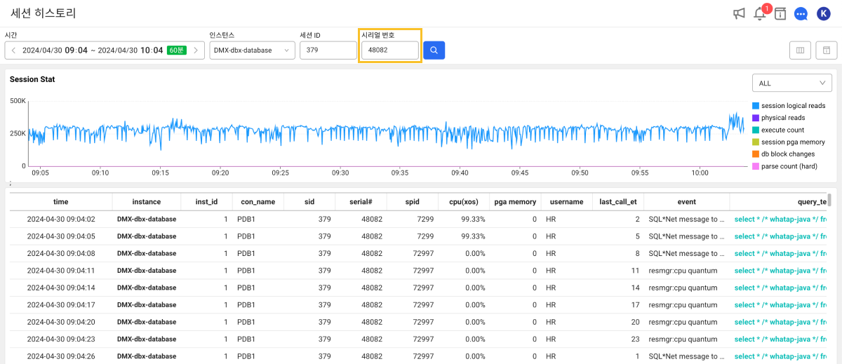 세션 히스토리