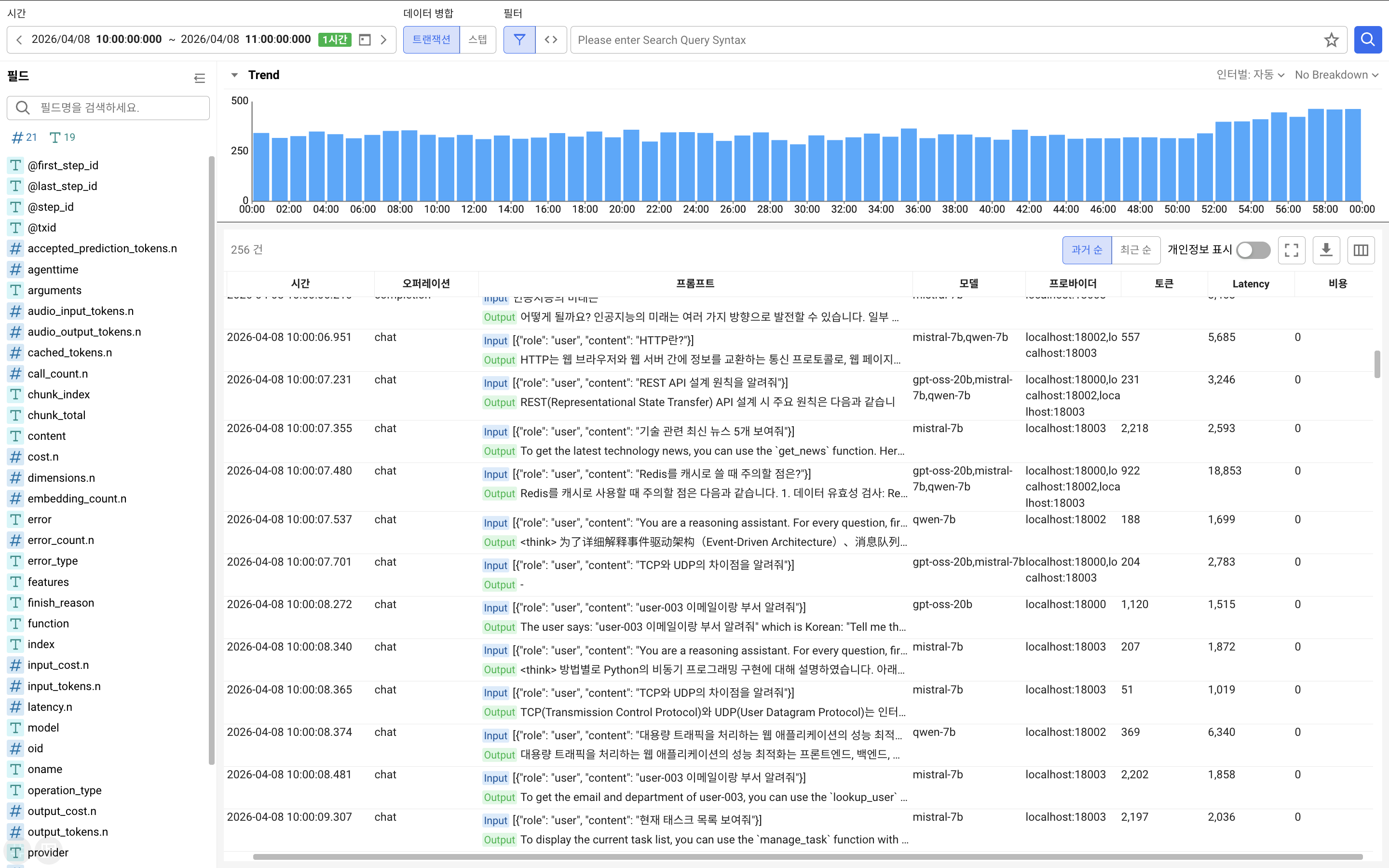 프롬프트 로그